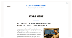 Desktop Screenshot of editvideofaster.com